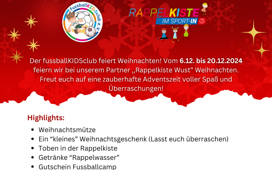 Weihnachtsfeier in der Rappelkiste Wust