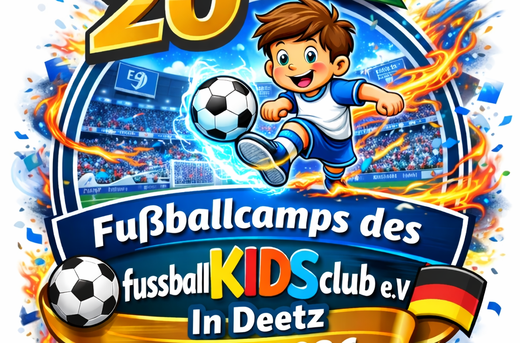 20 Jahre Fußballcamps in Deetz – fussballKIDSclub setzt Jubiläum mit eigenem Camp-Song ein starkes Zeichen